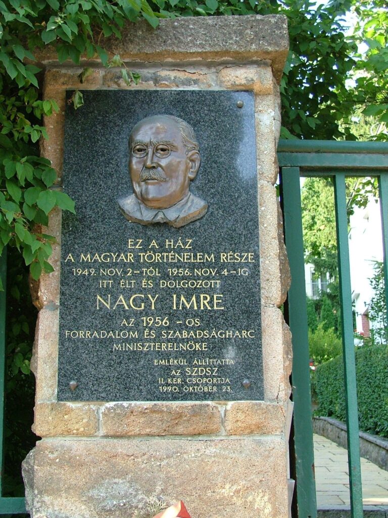 Gedenktafel f&uuml;r Imre Nagy (&copy; Bundesstiftung Aufarbeitung, fotografiert von R&oacute;bert Guly&aacute;s)