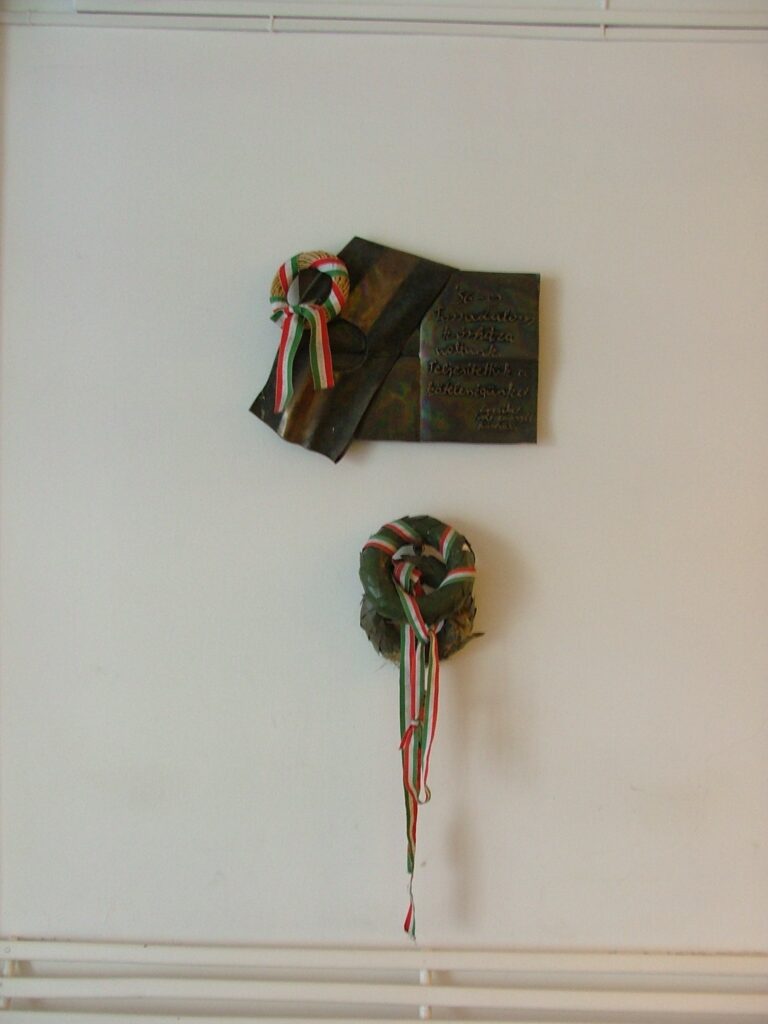Gedenktafel am Elisabeth-Krankenhaus (&copy; Bundesstiftung Aufarbeitung, fotografiert von R&oacute;bert Guly&aacute;s)