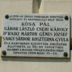 Gedenktafel für die Opfer der ungarischen Revolution von 1956 im Stadtbezirk Újpest (© Bundesstiftung Aufarbeitung, fotografiert von Róbert Gulyás) Gedenktafel für die Opfer der ungarischen Revolution von 1956 im Stadtbezirk Újpest (© Bundesstiftung Aufarbeitung, fotografiert von Róbert Gulyás)