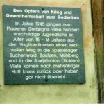 Gedenktafel f&uuml;r die Opfer der Speziallager in den Vogtlandkreisen (&copy; Wolfgang Zieschang, Netzschkau, fotografiert von Wolfgang Zieschang, Netzschkau)