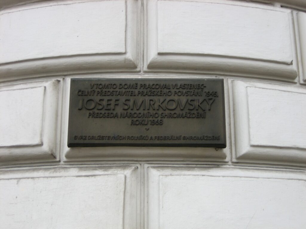 Gedenktafel f&uuml;r Josef Smrkovsk&yacute;(&copy; Bundesstiftung Aufarbeitung, fotografiert von Ronny Heidenreich)