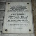 Gedenktafel für Béla Kovács (© Bundesstiftung Aufarbeitung, fotografiert von Rebekka Denz) Gedenktafel für Béla Kovács (© Bundesstiftung Aufarbeitung, fotografiert von Rebekka Denz)
